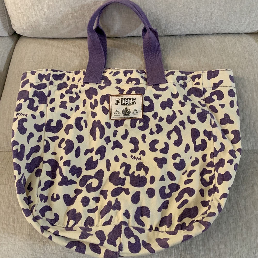 Victoria’s Secret PINK purple leopard bag